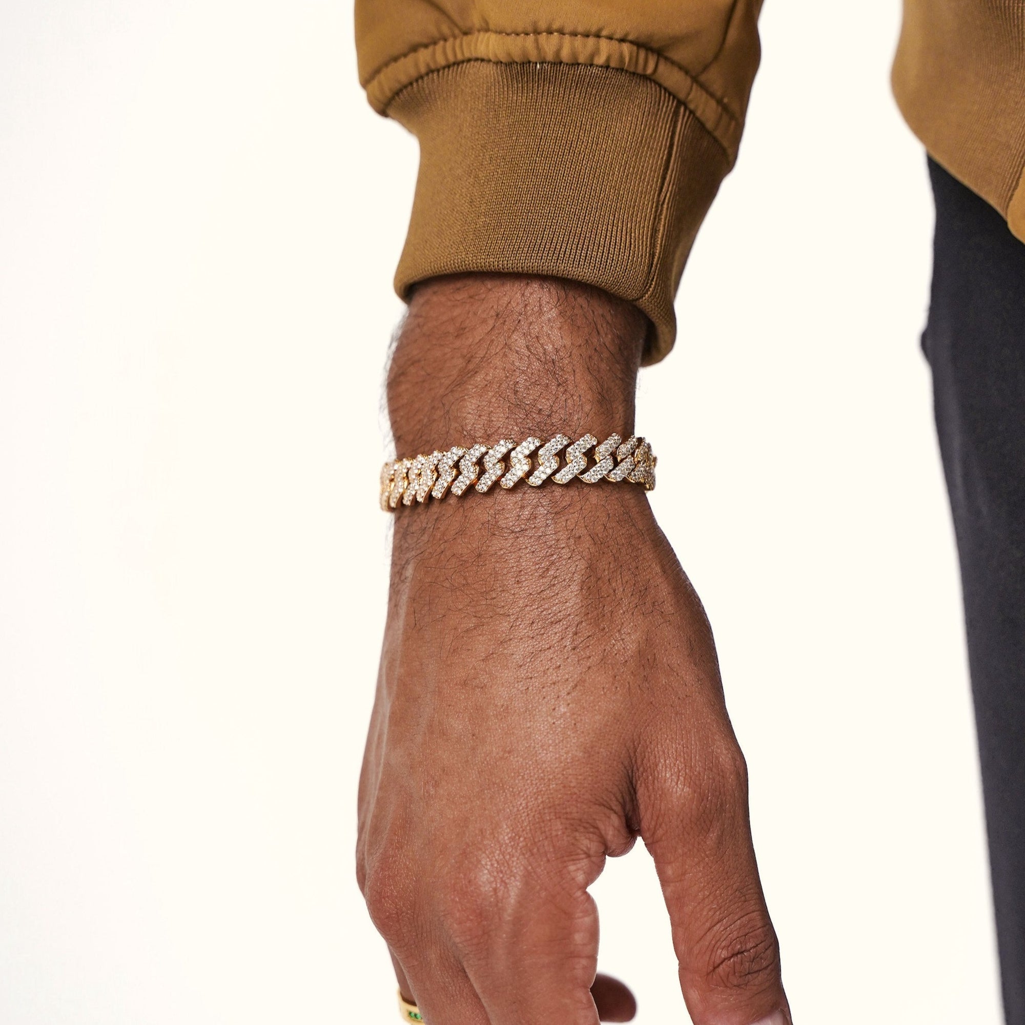 CUBAN ICED BRACELET (GOLD) 11MM