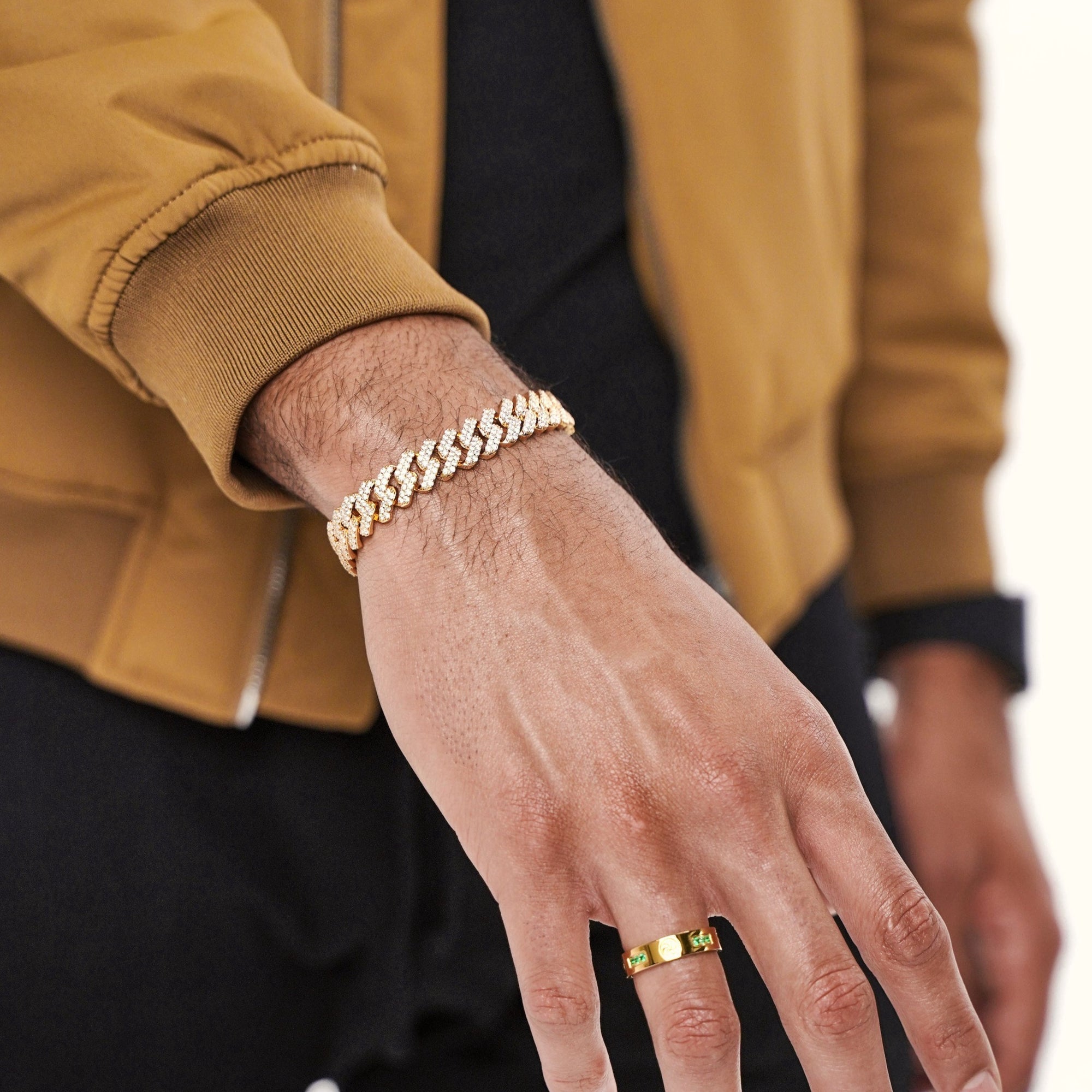 CUBAN ICED BRACELET (GOLD) 11MM