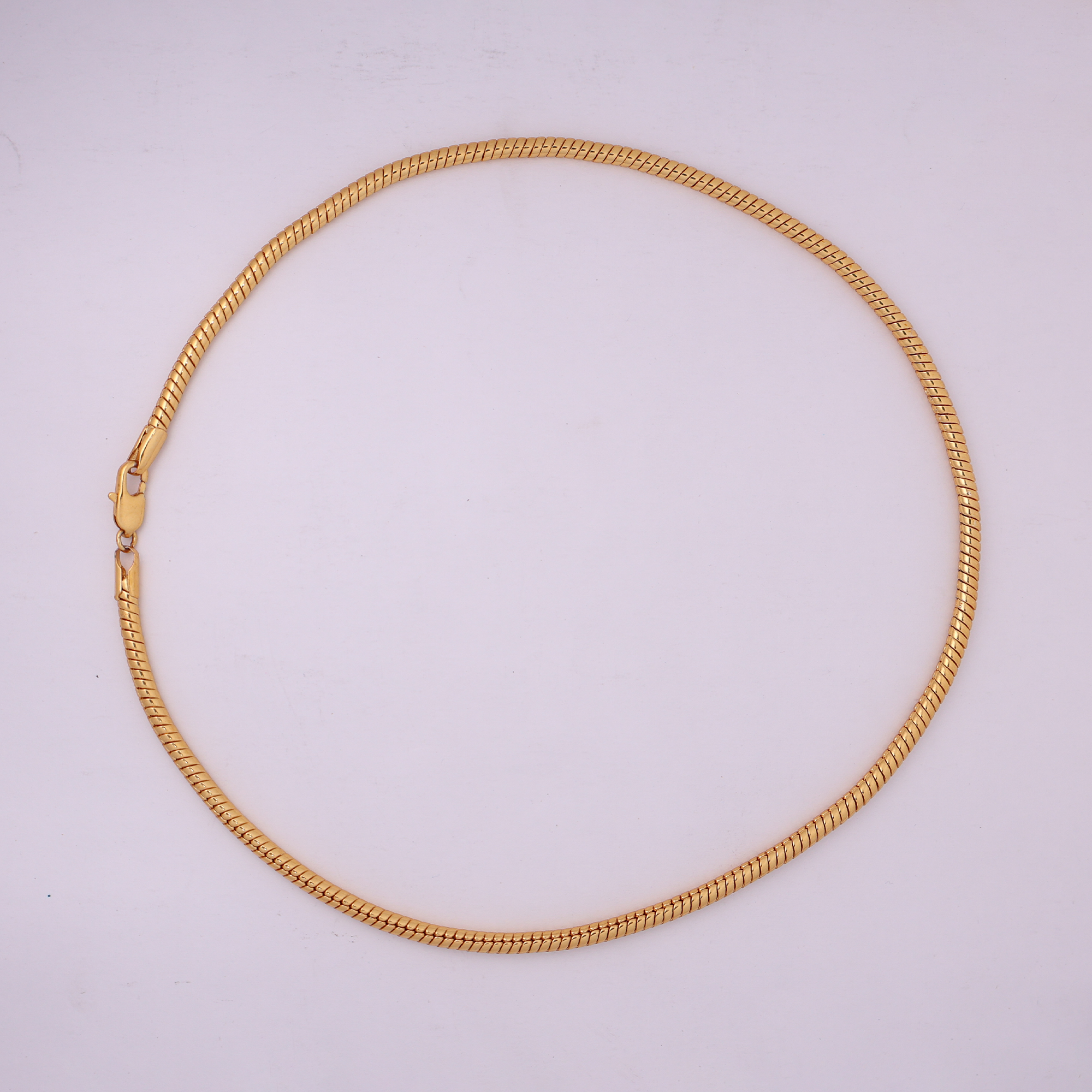 Round Cuban Chain (18K Gold Plating) - 4.5 MM