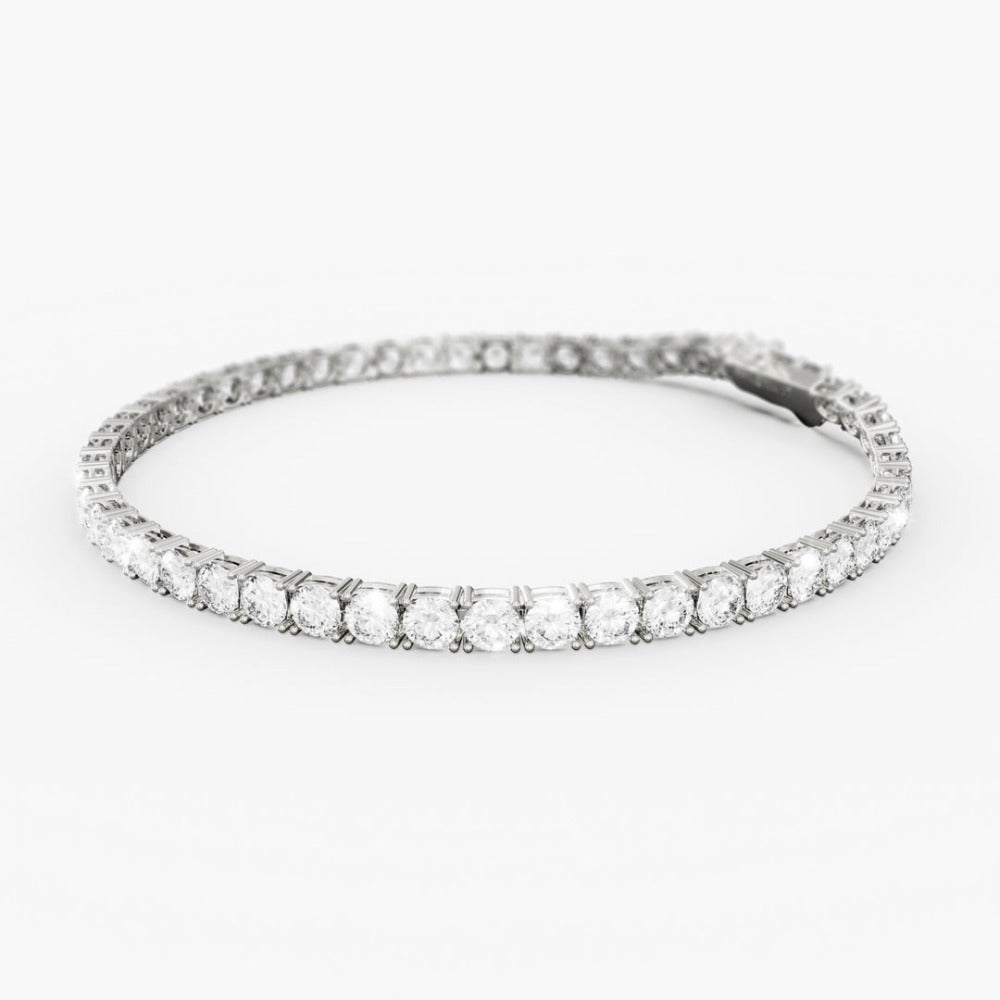 TENNIS CHAIN BRACELET (SILVER) - 4MM
