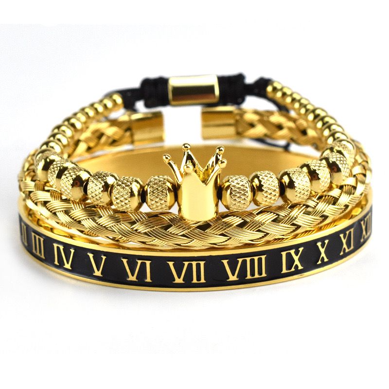 Royal Crown Bracelet - Set of 3