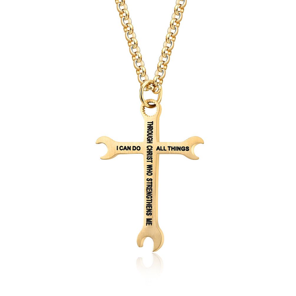 Titanium Cross Tool ( Pendant + Chain )