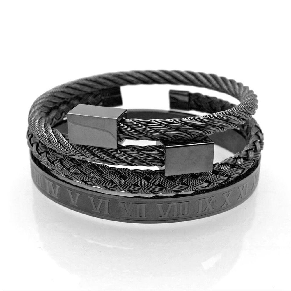 Roman Bracelet Set of 3