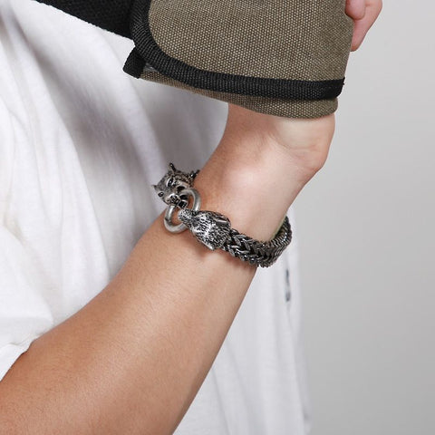 Wolf Head Bracelet