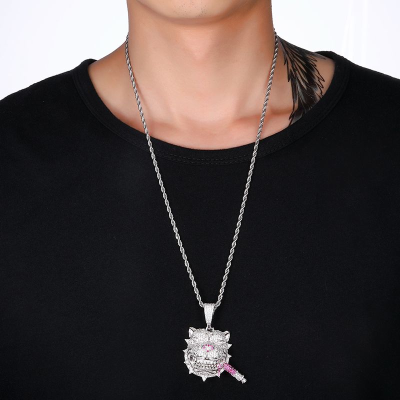 Iced out SmokerDog (Pendant + chain)
