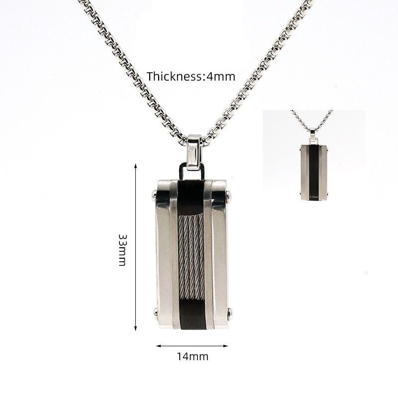 Timeless Titanium (Pendant + Chain)