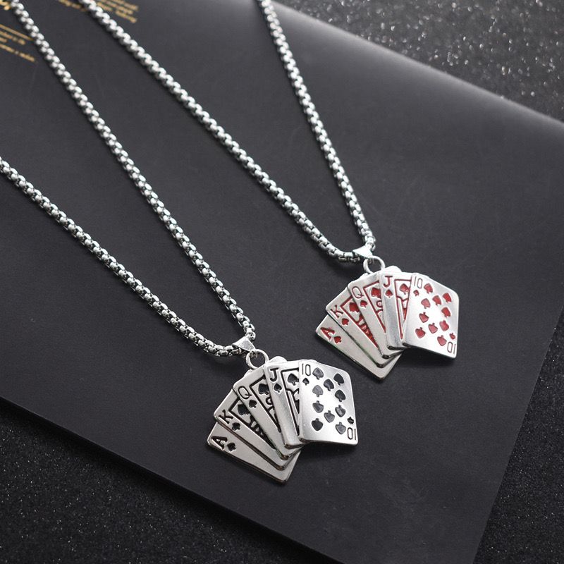 Royal Cards Charm (Pendant + Chain)
