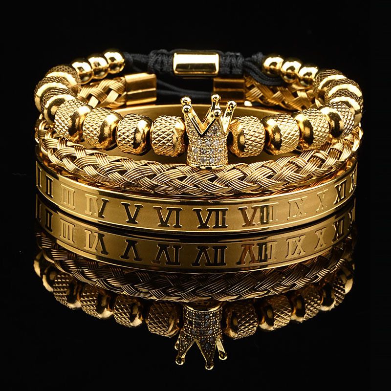 King's Crown Bracelet - Set Of 3