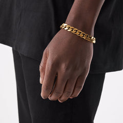 CUBAN BRACELET (18K GOLD PLATING) 12MM