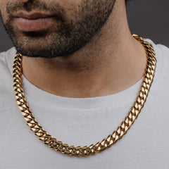 CUBAN CHAIN (18K GOLD PLATING ) 12MM