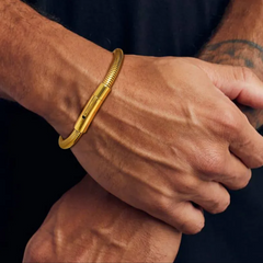 Snake Chain Wristband - 5mm ( 18K Gold Plated)