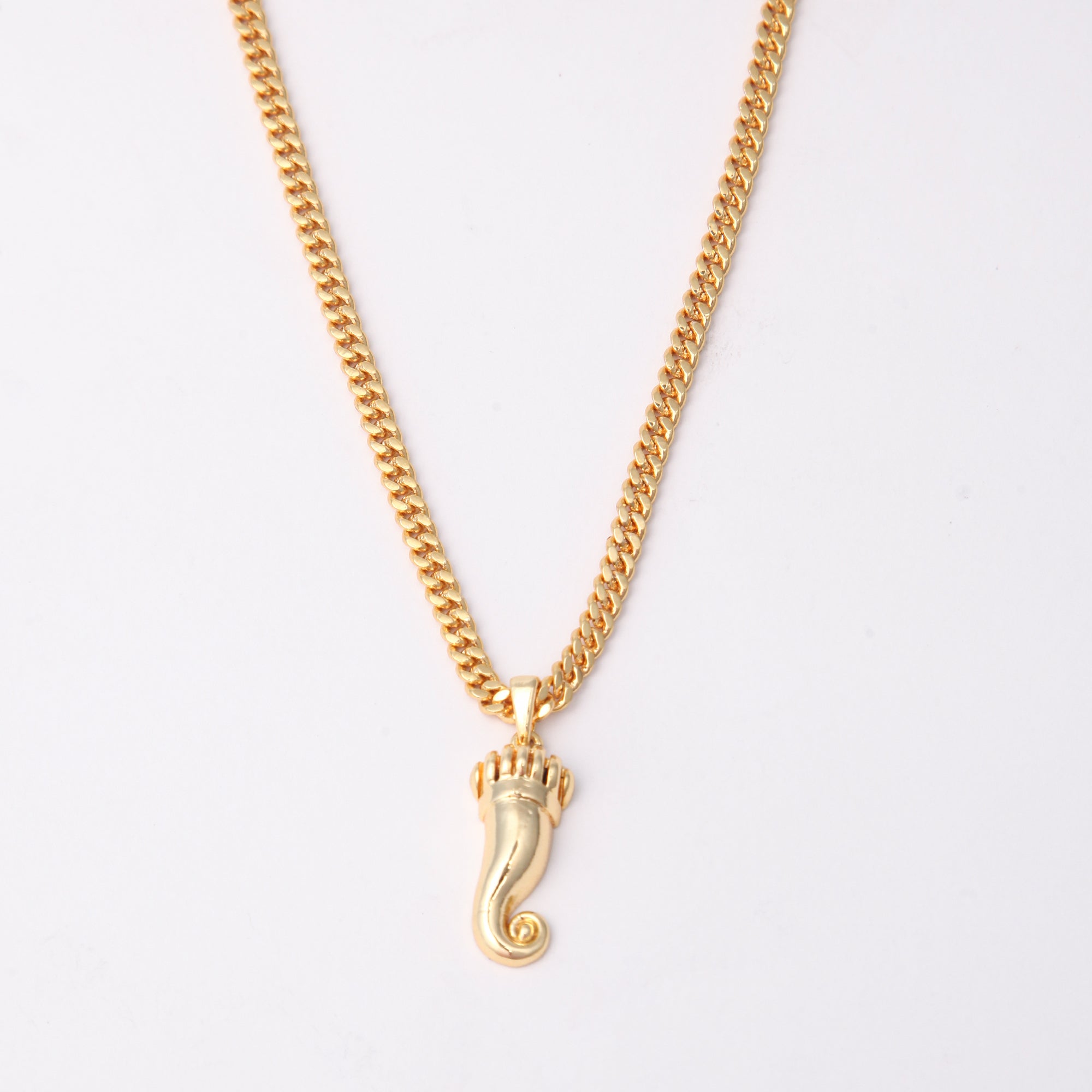 Ganesha Tusk (Pendant + Chain) - 18K Gold Plated