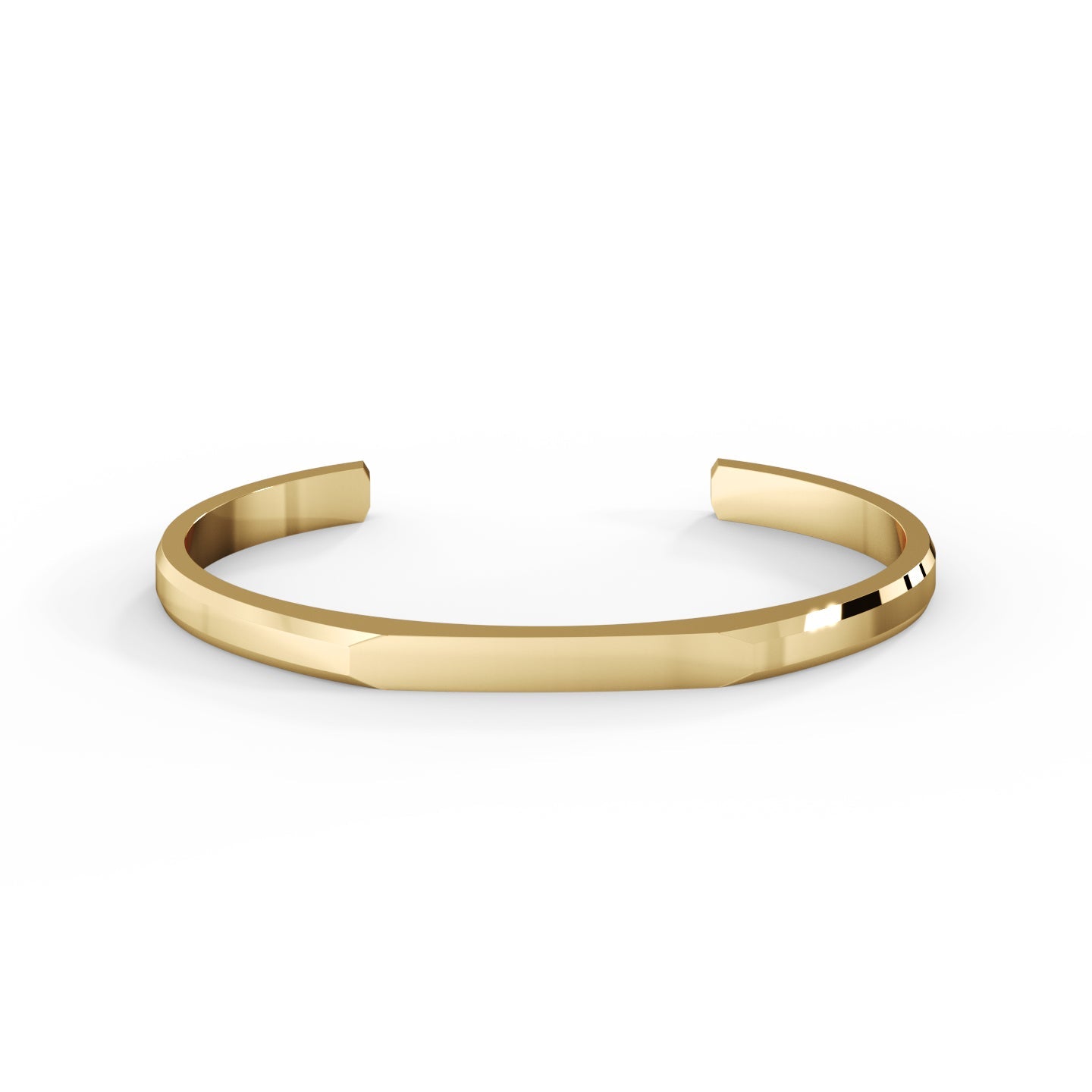 Minimal Open Cuff Bracelet - 18K Gold Plated