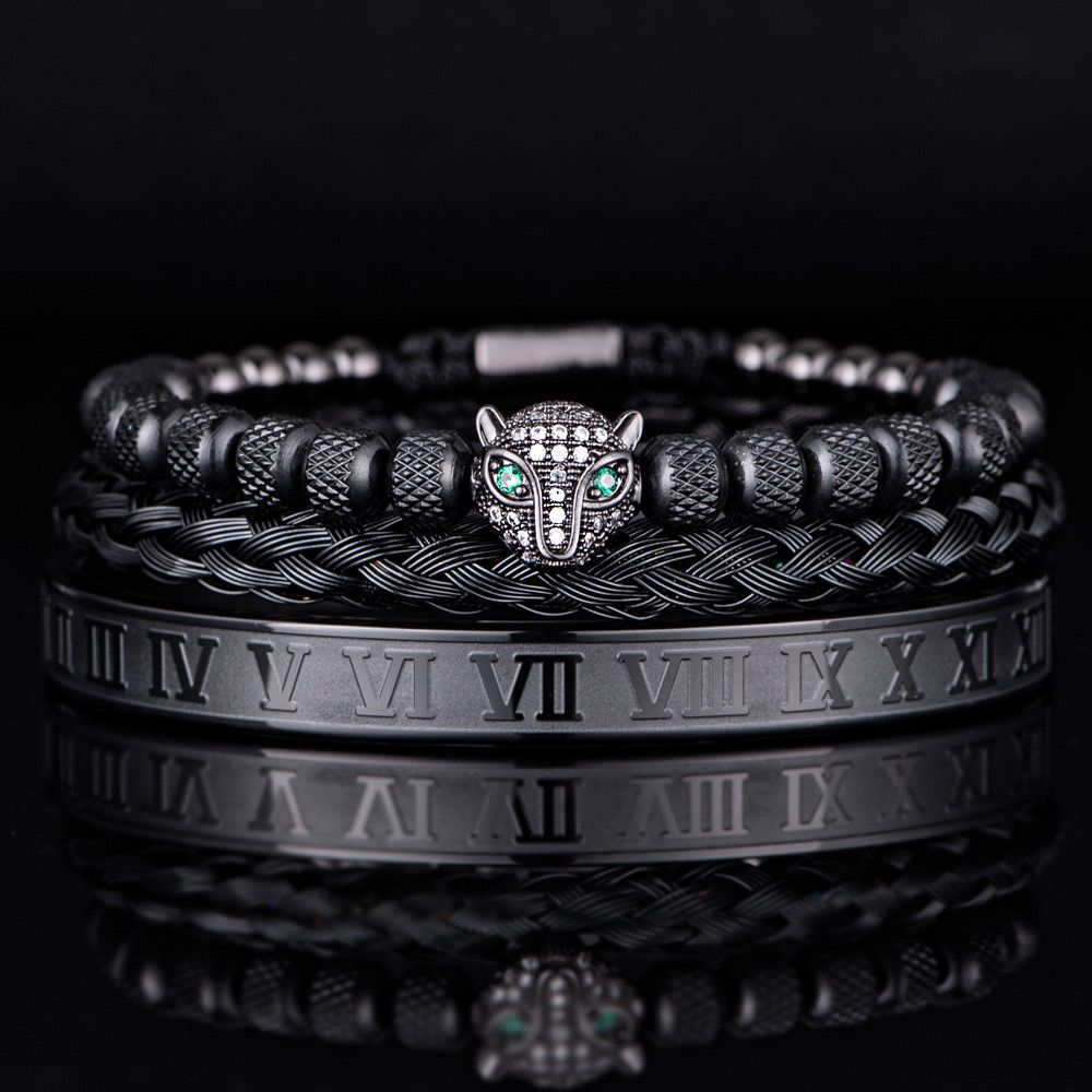 Luxury Leopard Bracelet Set Of 3