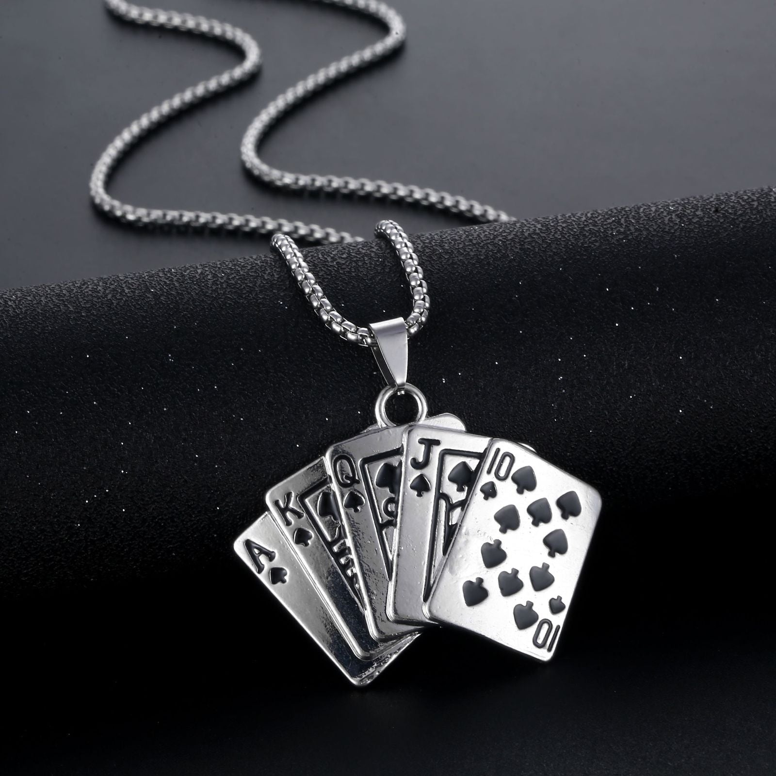 Royal Cards Charm  (Pendant + Chain)