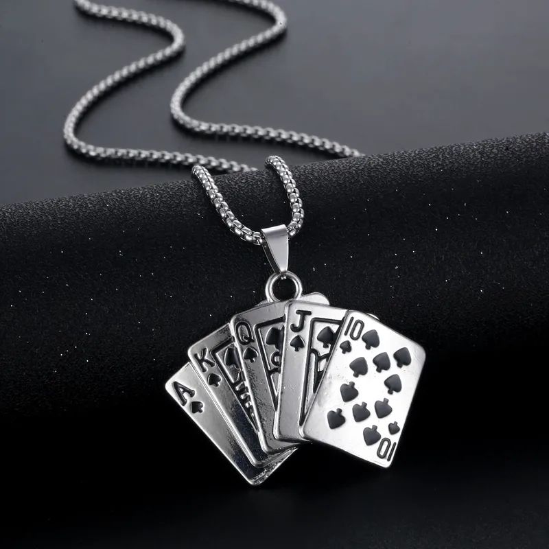 Royal Cards Charm  (Pendant + Chain)