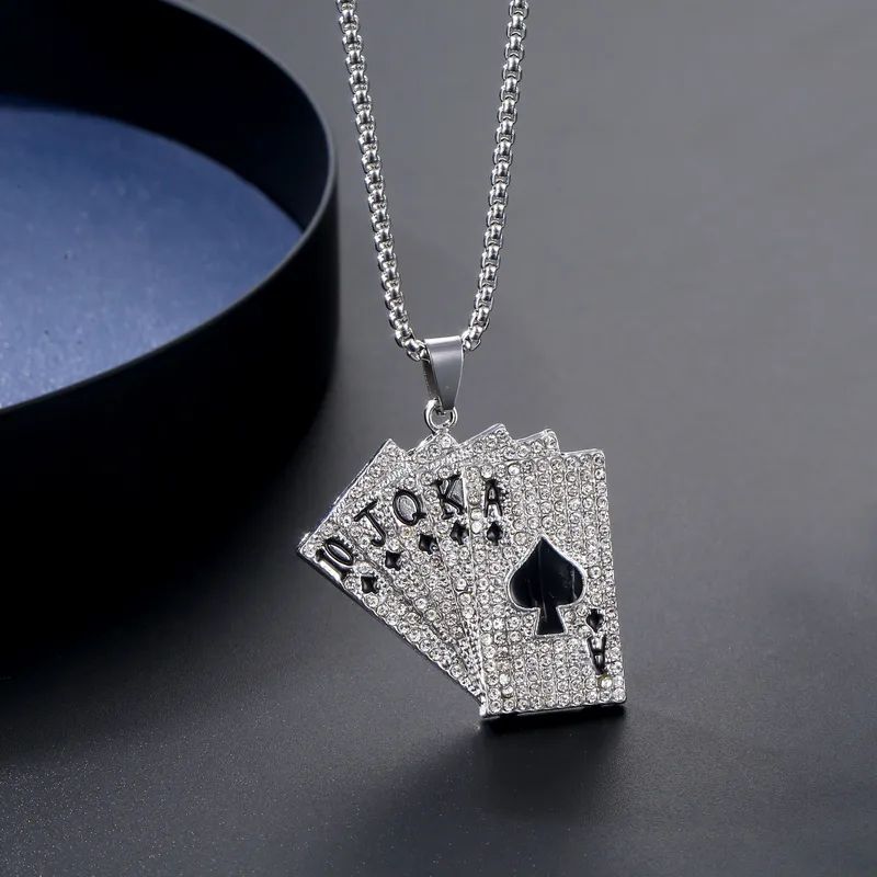 Royal Cards Charm  (Pendant + Chain)