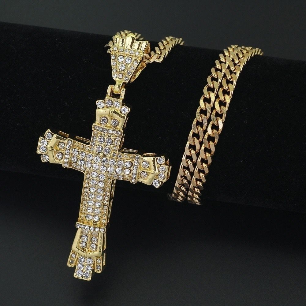 King Diamond Cross (Pendant + Chain)