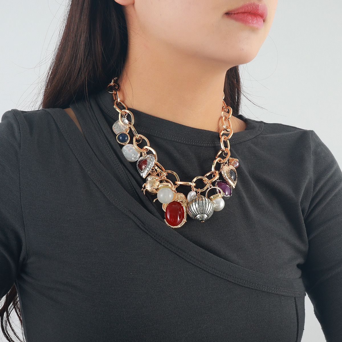 Stylish Charm Metal Necklace