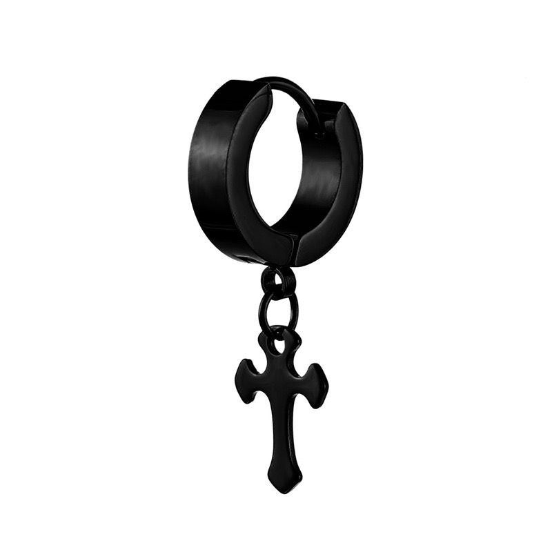 Faith Cross Men's Earring