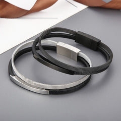 Modern Men's Wristband Bracelet