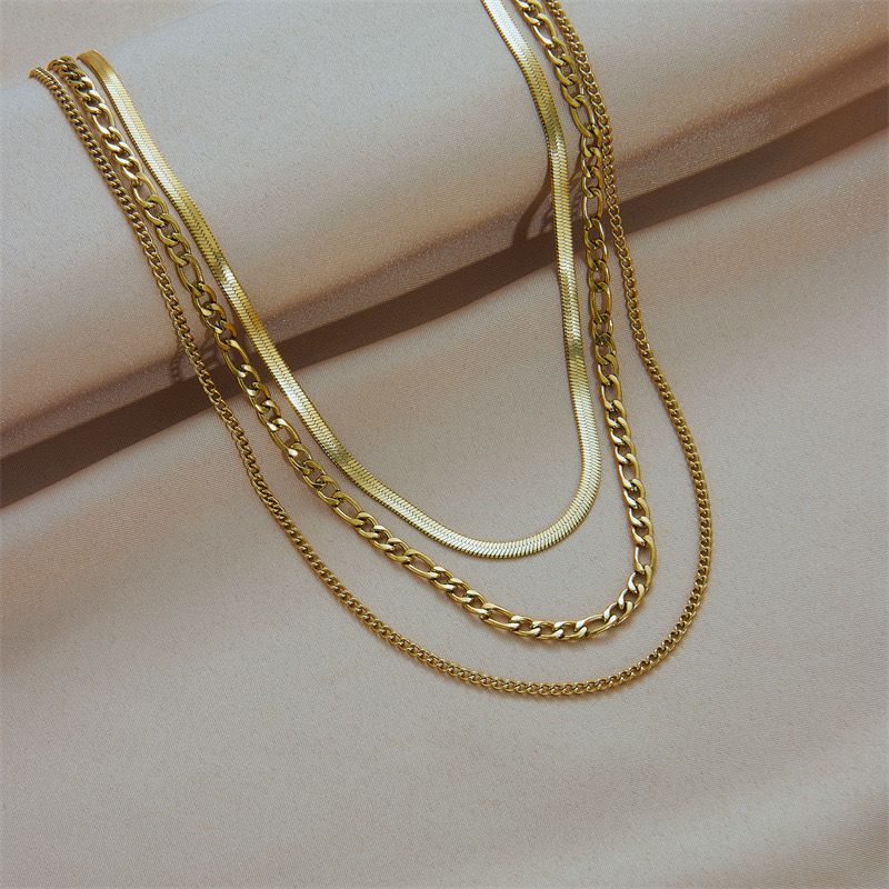 Layered Luxe Necklace - Set Of 3 - 18k Gold Plated