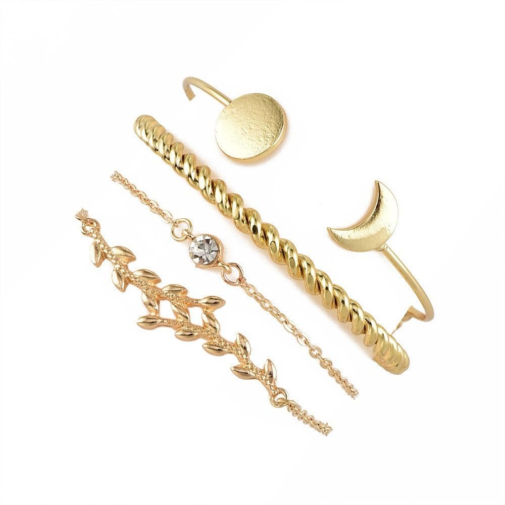 Elegant Classic 4-Piece Bracelet Set