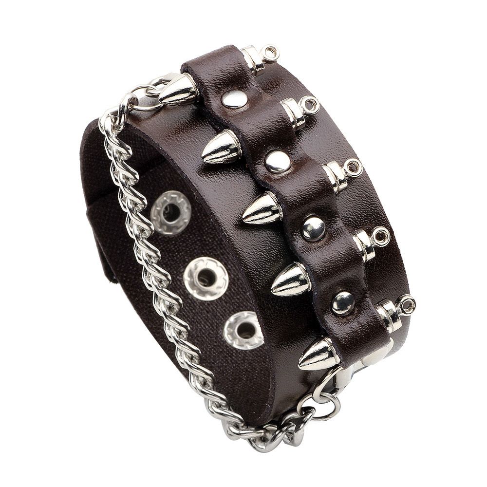 Bullet Leather Men’s Bracelet