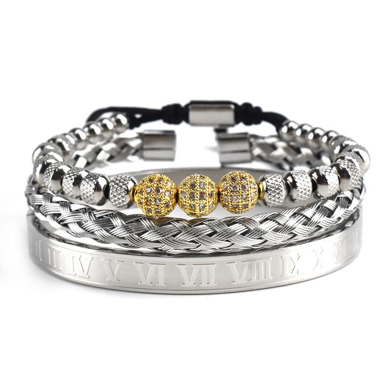 Roman Three Layered Bracelet