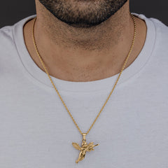 CUPID'S REVENGE (GOLD) Pendant+ Chain ( issue hook )